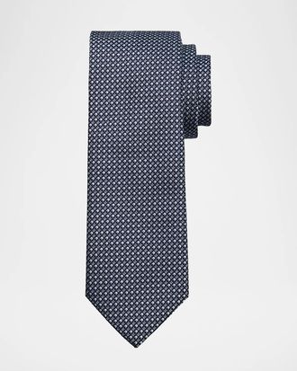 Brioni Men & apos;s Silk Micro-Jacquard Silk Tie