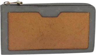 Louis Vuitton Pre-owned Wallets, female, Gray, Size: ONE SIZE Pre-owned Canvas Wallet