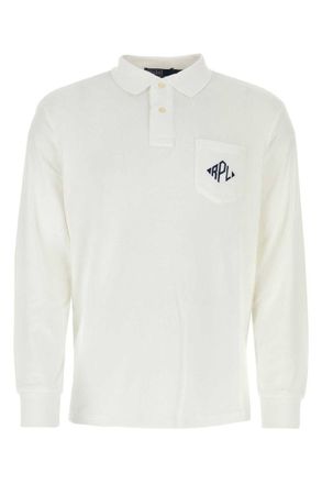 Polo Ralph Lauren Classic Fit White Polo Shirt With Patch Pocket On The Front And Logo Detail In Cotton Blend Man