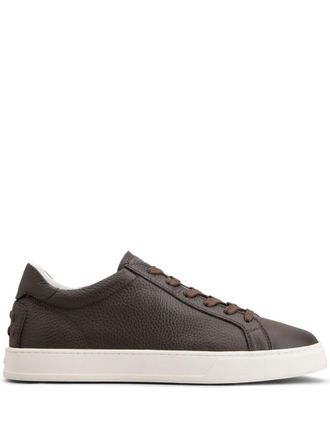 Tod's Brown Leather Sneakers