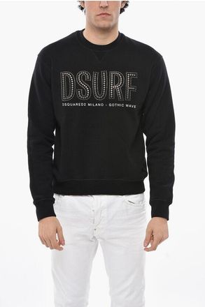 Dsquared2 Crew Neck DSURF Sweatshirt with Decorative Eyelets size M