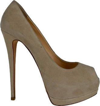Giuseppe Zanotti Sharon Platform Pumps in Beige Suede