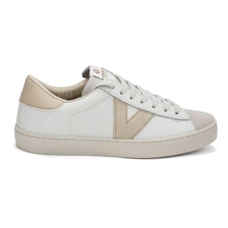 Victoria Womens Berlin Casual Low Top Leather Sneakers In Hielo