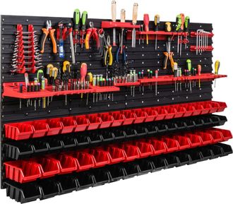 OEM Tablero De Herramientas Para Taller 156x78 Cm + 68 Cubetas