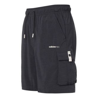 adidas neo Sw Wvn Ut Sh Leisure Sports Pocket Shorts Mens Black H45165