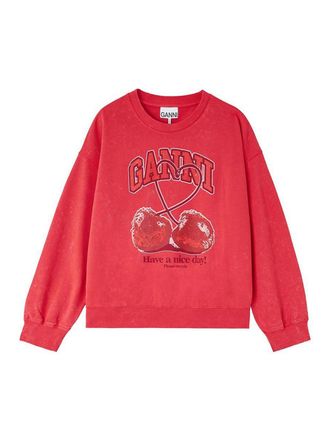 Ganni Cherry Organic Cotton Sweater