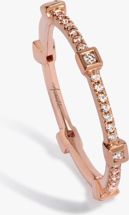 Annoushka 18ct Rose Gold & Diamond Pavilion Eternity Ring