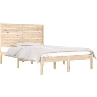 vidaXL Bed Frame without Mattress 120x190 cm Small Double Solid Wood vidaXL