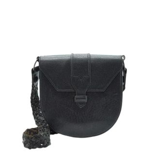 Saint Laurent Pre-owned Cross Body Bags, female, Black, Size: ONE SIZE Pre-owned Vintage Y-Detail Rounded Shoulder Bag