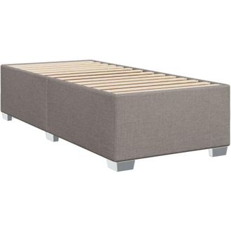 vidaXL Estructura De Cama Sin Colch&oacute;n Tela Taupe 90x200 Cm Vidaxl