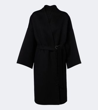 Fendi Cappotto in lana con cintura