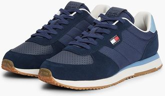 Tommy Hilfiger Mens Tommy Jeans Low-Top Runner Sneaker - Dark Blue/Coastal Haze - US 11.5 / EU 45