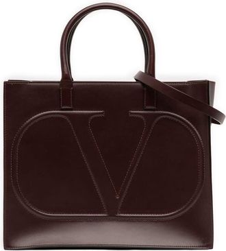 Valentino Pre-owned Valentino Medium Leather VLogo Walk Tote OF935R94XKQBGT4I