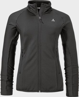 Sch&ouml;ffel Fleecejacke SCH&Ouml;FFEL Fleece Jk Style Cascata WMS, Damen, Gr. 34, schwarz (9990, schwarz), Oberstoff: 94% Polyester, 6% Elasthan, regular fit, hoch ges