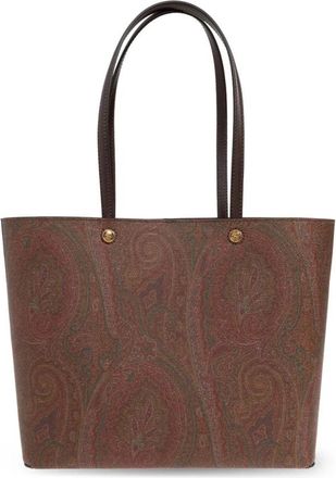 Etro Essential Medium Paisley Tote - Dames - Shoppers - Bruin - ONE Size - Katoen - Tassen