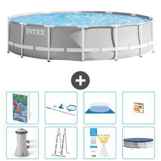 Intex Piscina Prism Frame Redonda - 427x107 Cm - 9-piezas S647