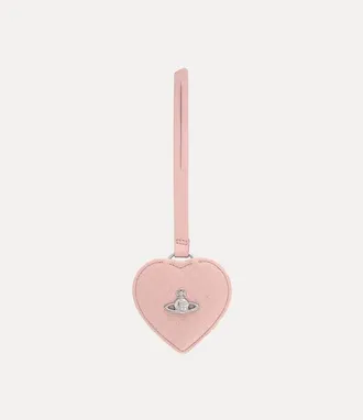 Vivienne Westwood Heart Mirror Charm Pu Smooth Pastel-pink One Size Women