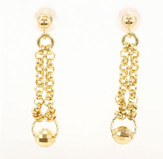 C&A Unbranded (18K) Drop Earrings (Pre-Owned)