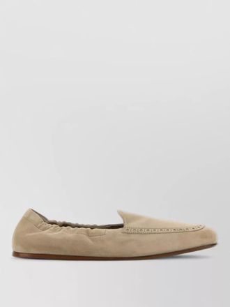 Churchs rika suede loafers elasticated trim flat