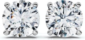 Pompeii3 1Ct TW Round Diamond Studs 14k Gold Lab Grown