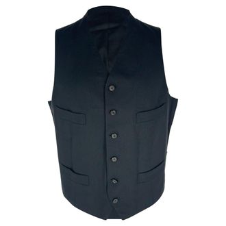 Tom Ford Single-Breasted Waistcoat in Black Wool