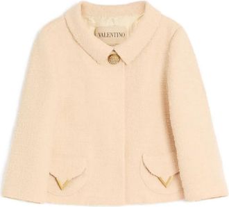 Valentino Garavani Vlogo blazer met zak - Beige