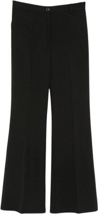 Pinko Wijde broek - Dames - Wijde Broeken - Zwart - L - Broeken