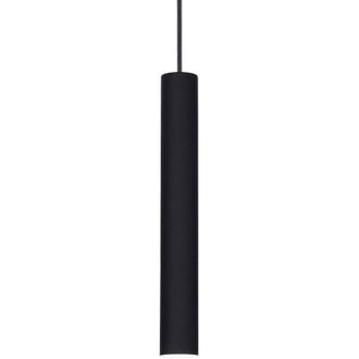 Ideal Lux Tube - Lámpara colgante de techo delgada led 1 luz Negro - Ideal Lux