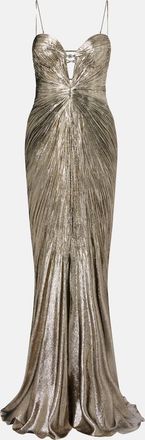 Maria Lucia Hohan Dakota lam&eacute; chiffon gown