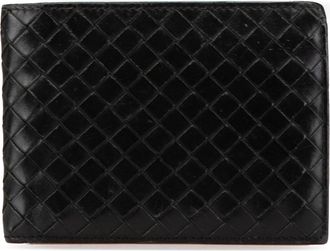 Bottega Veneta Pre-owned Womens Intrecciato Leather Wallet Vn - Black - One Size
