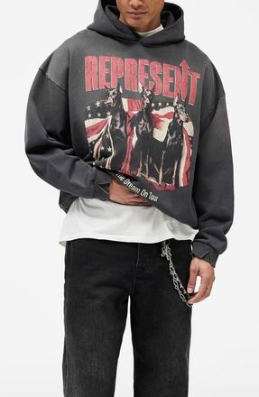 Represent Dream On Tour Graphic Sweatshirt in Nero at Nordstrom, Size Xx-Large
