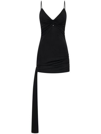 Dion Lee gathered-detail cut-out minidress - Black