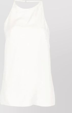 Alysi silk halterneck top