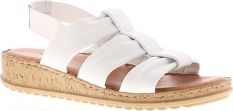 Hush Puppies Dames Sandalen Eden Leer Elastisch wit