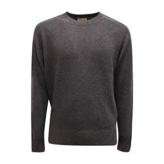 Brooksfield Cashmere Knitwear, male, Gray, 3XL, Cashmere Jumper Made in Italy