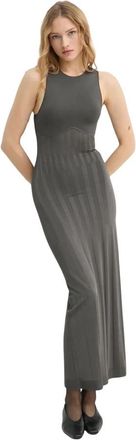 &Aacute;eron Clara Jurk - Dames - Kleedjes - Grijs - M - Rayon - Kleedjes