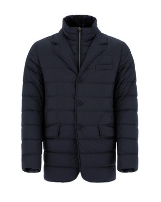 Herno New Blue Double Padded Down Jacket
