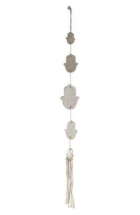 Flora Bunda Ceramic Hanging Hamsa Wall Decor in Ivory at Nordstrom Rack