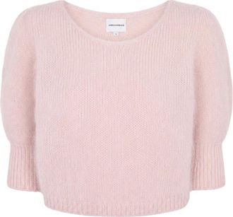 Americandreams Koa Alpaca Pullover - Dames - Ronde hals truien - Roze - S - Wol - Truien & Vesten