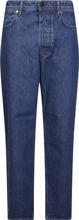 Stone Island Indigo Blue Loose-Fit Denim Jeans
