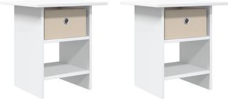 vidaXL Mesita De Noche 2 Uds. 41 X 40 X 45 Cm Madera De Ingenier&iacute;a Vidaxl