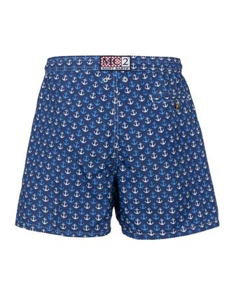 MC2 Saint Barth Mens Swim Shorts Lighting Micro Anchor Sea Polyester