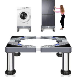 OEM Soporte Para Lavadora Regulable En Altura, De 40 A 60 Cm De Altura Y De 23 A 26 Cm De Profundidad, Con Base Estable Y 4 Patas Antideslizantes Para Lav