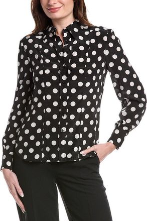 Carolina Herrera Button Down Silk Top