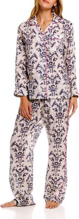 The Lazy Poet Emma Linen Pajamas in White at Nordstrom, Size X-Small