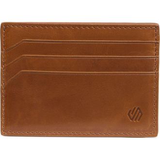 Johnston & Murphy Hunter Weekend Leather Card Case in Tan at Nordstrom Rack