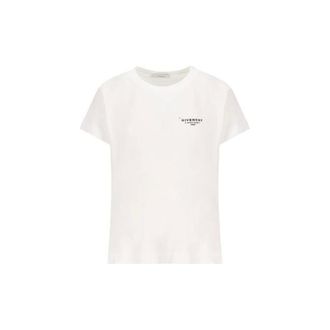 Givenchy White T-Shirt With Black Logo. - Tops - Mujer - Blanco - M
