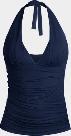 La Blanca Island Goddess Halter Tankini Swim Top