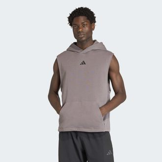 adidas Sweatshirt ADIDAS PERFORMANCE PRIMELIFT WORKOUT HOODIE, &Auml;RMELLOS, Herren, Gr. XXL, charcoal, Obermaterial: 70% Baumwolle, 30% Polyester, normal, Rundh