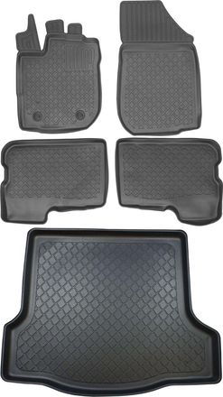 OEM Juego De Alfombrillas Para Coche Y Maletero Para Dacia Logan Ii Sed&aacute;n Desde Marzo De 2013